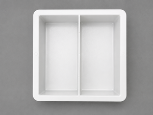 PP Plastic Double Cavity Rectangular Textured <b>Concrete</b> <b>Paver</b> <b>Mold</b> - Product Image 2