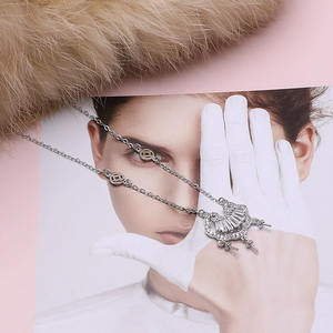 Componente de Joyería Vacío para Collar con Colgante de Perla Integrado, Cadena de Seguridad para Niños, Accesorio de Plata S925 para Manualidades - Product Image 3