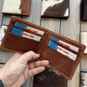 Portefeuille en cuir de vachette véritable pour homme, fait main, design fin, qualité supérieure - Product Image 6