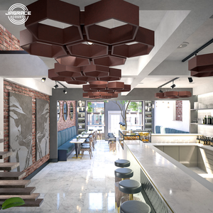 Panel Acústico Circular <span class=keywords><strong>de</strong></span> Fibra <span class=keywords><strong>de</strong></span> Poliéster al por Mayor, Techo <span class=keywords><strong>de</strong></span> Diseño Moderno para Oficinas y Apartamentos - Product Image 2