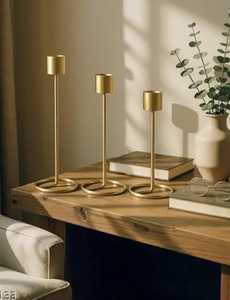 Décoration artisanale en laiton martelé pour piliers de table, idéale pour les anniversaires, Diwali, Noël, les fêtes et les cheminées - Product Image 2