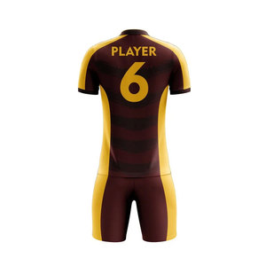 Uniforme de Fútbol Personalizado para Adultos Unisex, Manga Corta, Antibacteriano, 100% Poliéster, Calidad Premium, Servicio OEM - Product Image 2