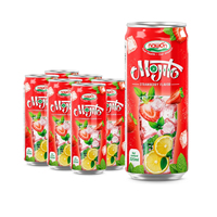 Op maat gemaakte alcoholvrije Mojito Go drankjes 320ML fles NAWON merk Mocktail Sparkling Juice gratis sample groothandel lage minimale bestelhoeveelheid