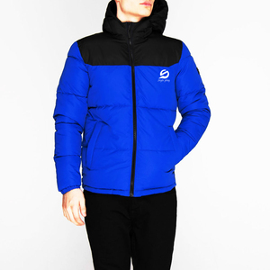 High Quality Outdoor Wear Men Puffer Jackets Canvas Waterproof Breathable Custom Made Zipper Closure Puffer Jackets - Product Image 4