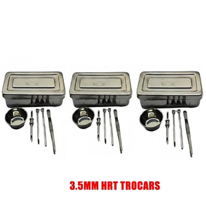 3.5MM HRT Trocars Surgical <b>Instrument</b> 3 Set for <b>Laparoscopic</b> Training Reusable Autoclavable Stainless Steel Manual Kit - Product Image 4