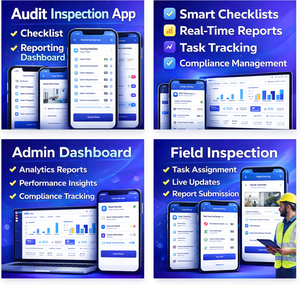 แอปพลิเคชันมือถือสำหรับการตรวจสอบการตรวจสอบข้อมูลขั้นสูง พร้อมแดชบอร์ดสำหรับพนักงานและผู้บริหาร รายงานแบบเรียลไทม์ การติดตามงาน และการจัดการความเป็นไปตามข้อกำหนด - Product Image 1