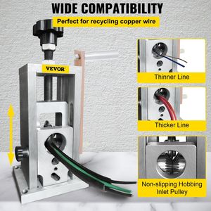 Spellatura Cavi Elettrici a Mano Ultra Resistente con Alimentazione a Trapano, per Cavi da 0.06-1.57 Pollici, Attrezzatura per la Produzione di Cavi - Product Image 4
