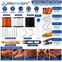 Kit de réparation de bijoux en acier inoxydable pour gravure, avec aiguilles à pointe, coupe-fil, tube de rangement, ensemble d'outils d'artisanat multi-pièces ZETOMEDPRO