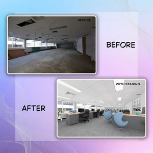 Servicio de Maquetación Virtual Más Vendido para Viviendas y Propiedades Comerciales con Diseño Moderno y Espacialidad Precisa Disponible para la Venta - Product Image 2