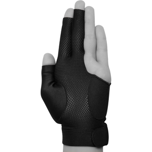 Gant de snooker rouge à trois doigts en nylon léger pour jouer au billard, unisexe, main gauche et droite - Product Image 4