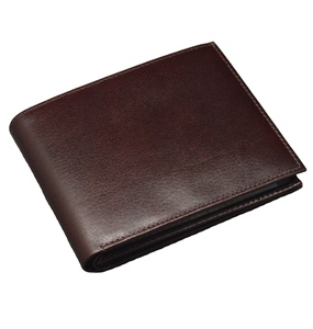 Tarjetero plegable delgado de alta calidad para hombre, botón de bloqueo RFID de cuero genuino a rayas, billetera corta abierta con forro de PU a la moda - Product Image 4