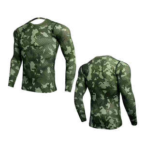 Premium Custom Anti-UV Breathable <b>Rashguard</b> Mens Long Sleeve Compression Fit Gym Training Top Sublimated Quick Dry Rash Guard - Product Image 6