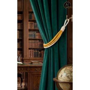 Stylish Cotton Curtain <b>Tieback</b> Rope Decorative Curtain Holdback for Drapes Window Accessories Modern Living Room Bedroom Decor - Product Image 4