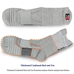 Calcetines Deportivos de Verano al Por Mayor para Hombre y Mujer, Blancos y Negros, de Algodón, Absorbentes de Sudor, de Secado Rápido, Tejidos, con Puño Sólido, Talla Adulto - Product Image 3