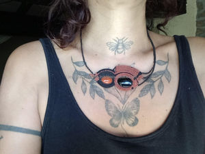 Exquisito collar de bordado de cuentas de cristal hecho a mano, pieza de joyería elegante y elegante para mujer, ideal para bodas y fiestas - Product Image 3