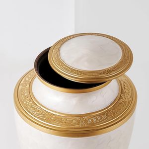 Distinctive Adult Aluminum Cremation Tribute <b>Ash</b> Container Funeral Memorial <b>Keepsake</b> With Smooth Polished Exterior - Product Image 4