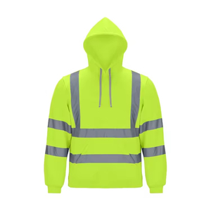 Sudaderas con Capucha Reflectantes de Seguridad Resistentes al Viento OEM, Chaquetas Reflectantes, Sudaderas con Capucha Reflectantes para Trabajo en Carretera para Hombre - Product Image 5