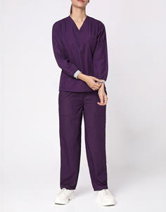 Tenues d'hôpital unisexes personnalisées avec tissu Spandex, combinaison à manches courtes pour médecins et infirmières - Product Image 6