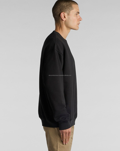 Sweat-shirt surdimensionné en molleton de coton 100% pour hommes, poids lourd, respirant, brodé, motif solide pour l'hiver, long service OEM - Product Image 3