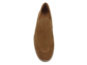 Mocasines de Gamuza Marrón para Hombre, Zapatos de Oficina y Carrera con Punta Descubierta, Entresuela Acolchada de EVA, Suela de Goma, Cómodos, Color Sólido, para Todas las Temporadas - Product Image 2