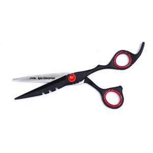 Ciseaux de coupe et d'éclaircissement professionnels noirs de qualité supérieure pour la coiffure et le texturage de précision - Product Image 3