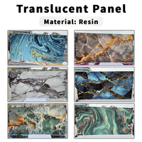 Panneau en résine translucide Decosphere, grande dalle, effet marbre rétroéclairé, design moderne, décoration murale, dalle de salle à manger, 1220x2440mm