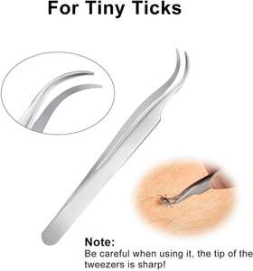 Custom Logo High Precision Curved Steel Fiber Tip Manual Lash Tweezer Applicator for Eyelash Extension by <b>Blush</b> surgical - Product Image 4