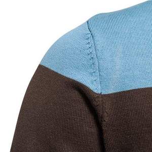 Nouveau cardigan pour homme taille européenne automne-hiver, pull à fermeture éclair, vêtements pour homme de haute qualité - Product Image 5