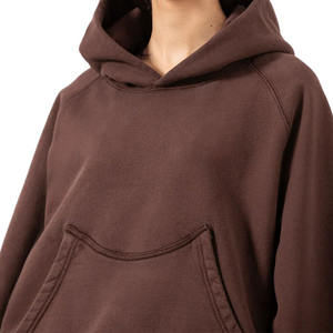 Sweat-shirt à capuche surdimensionné pour femme, pull-over en mélange de coton doux, haut à capuche à manches longues, streetwear décontracté, vêtements de détente confortables - Product Image 3