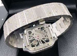 Reloj de Alta Gama con Incrustaciones de Diamantes Moissanite |   Reloj Cronógrafo Personalizado Estilo Hip Hop |   Reloj de Lujo Impermeable para Hombre - Product Image 4