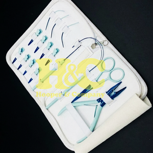 New Arrivals Hair Extension <b>Tools</b> <b>Kit</b> Plier Scissors Needles Pouch <b>Mini</b> Hair <b>Tool</b> <b>Kit</b> Stainless Steel Tape Clip Loop - Product Image 1