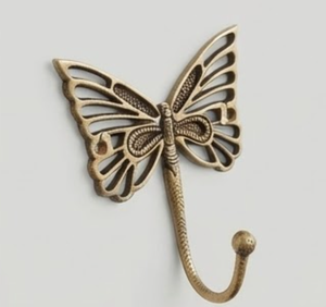 Handcrafted Butterfly Metal Wall <b>Hooks</b> Stylish Design Perfect For Home Decoration And Storage Organization Modern Wall Accent - Product Image 1