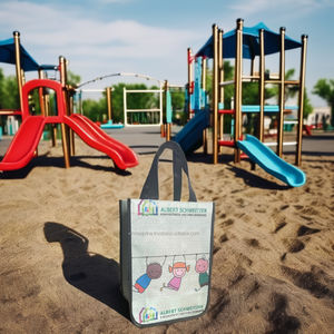 Bolsa de Mano de Polipropileno No Tejido de Alta Calidad con Logotipo Personalizado, Bolsa de Compras Infantil ECOBAG VINA Modelo E01, Tamaño Mediano, Correa para el Hombro - Product Image 1