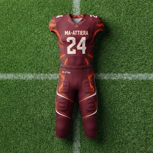 Uniforme de Fútbol Americano Personalizado en Color Marrón Anaranjado, Conjunto de Pantalones y Jersey Acolchados, Ropa Deportiva para Equipos - Product Image 5