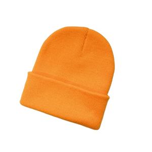 Gorro de punto con puños cortos unisex con logotipo de etiqueta privada, gorro con parche personalizado para hombre, venta al por mayor para viajar - Product Image 1