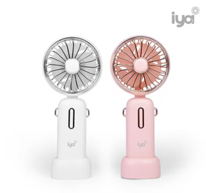 ไอย่า เวียร์เบิลพัดลมคล้องคอแบบพกพา สีชมพู มอเตอร์ดีซี แบตเตอรี่แบบชาร์จไฟได้ พับเก็บได้ 3 ระดับความเร็ว ตัวเครื่องทำจากพลาสติก - Product Image 3