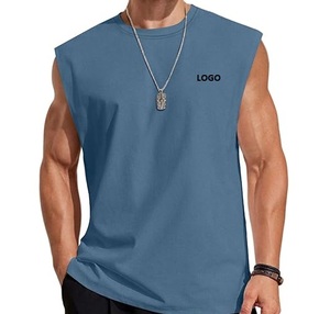 Mens Sleeveless Tank Top Plus Size Casual Sports <b>Vest</b> Breathable Quick Dry Knitted Polyester Gym Wear - Product Image 1