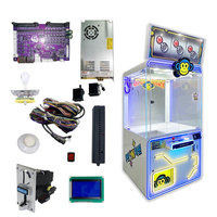 Machine à griffes commerciale coréenne pour poupées de 8 à 12 pouces, machine d'arcade à monnayeur pour récompenses, commande par bouton et joystick, OEM