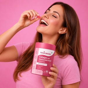 Gomitas de Colágeno Plus Ácido Hialurónico de Marca Privada OEM para Hidratación de la Piel y Apoyo a la Belleza - Product Image 4