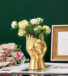 Vase de table en métal de luxe pour une décoration élégante de la maison, porte-fleurs moderne pour le salon, le bureau et l'hôtel - Product Image 6