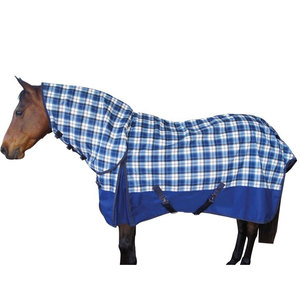 Couverture de cheval rose imperméable, respirante, réversible, à séchage rapide, avec couvre-cou, fermeture Velcro intégrale, pour l'équitation - Product Image 4