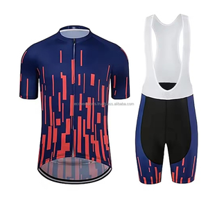 Custom Sublimation Printing Cycling Jersey Set Breathable Wholesale Short Sleeve Jersey Bib Adult Sportswear OEM Supply - Product Image 3