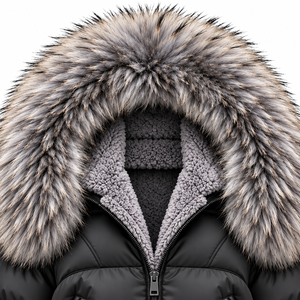 Veste d'hiver à capuche pour homme, rembourrage épais en polyester, coupe-vent, style décontracté court, fermeture éclair - Product Image 3
