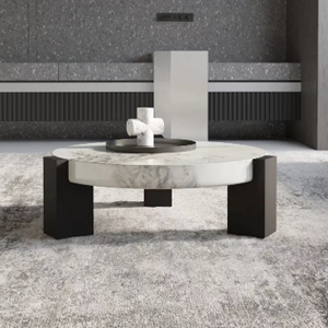 Lineage Corporation Kelijah Mesa de Centro Escultural dinámica de 3 patas Diseño moderno portátil de mediados de siglo - Product Image 5