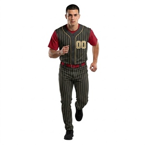 Uniformes de Béisbol de Color Sólido de Primera Calidad, Cómodos, Transpirables, de Secado Rápido, con Logotipo Personalizado - Product Image 4