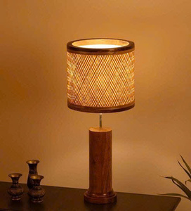 Lampe suspendue en bambou durable avec abat-jour tissé naturel - Product Image 2