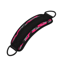Fabricant d'accessoires de musculation à logo personnalisé pour femmes, avec sangles de cheville camouflage rose et fixation par câble, pour marque privée