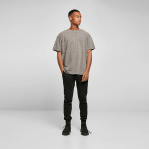 T-shirt décontracté pour homme à manches courtes, col rond, couleur unie, 100% coton jersey, teinture unie, respirant, écologique - Product Image 6