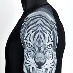 Custom Men's Long Sleeve <b>MMA</b> <b>Rash</b> <b>Guard</b> Sublimated Compression Shirt BJJ Muay Thai Kickboxing No-Gi Fightwear Breathable - Product Image 4