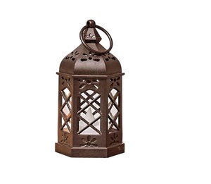 Hanging New Luxury Home Decor Stainless Steel Metal & Glass Candle <b>Lantern</b> With Matt <b>Black</b> Color Finished for Home & Garden - Product Image 3